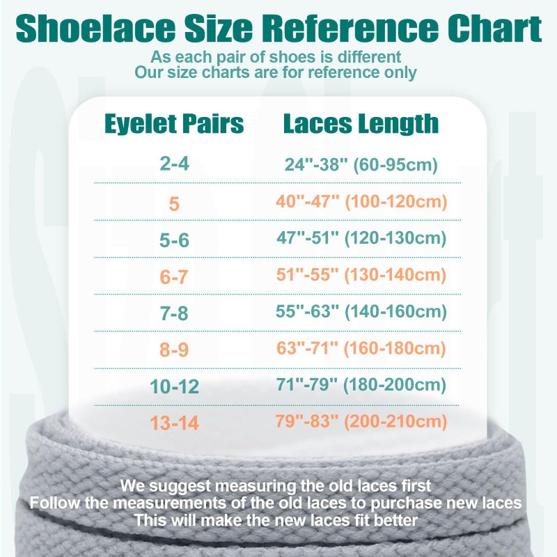 DELELE 2 Pair 24 inch Flat Shoe laces 5/16"" Wide Shoelaces for Athletic Running Sneakers Shoes Boot Strings Black - Image 5